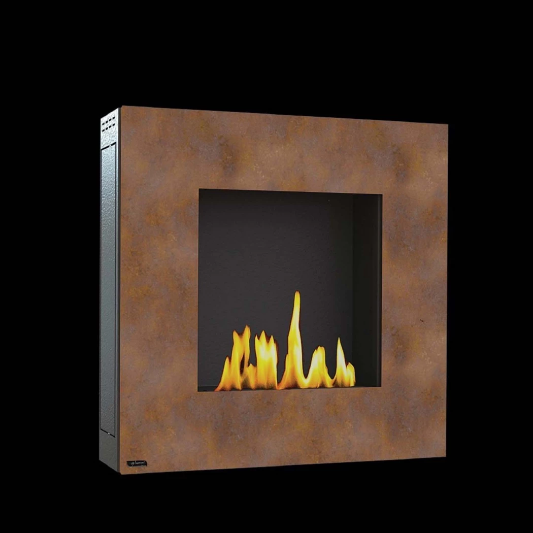 Lotus – Corten Rost | GlammFire | Bioethanol Wandkamin | Corten (Rost)