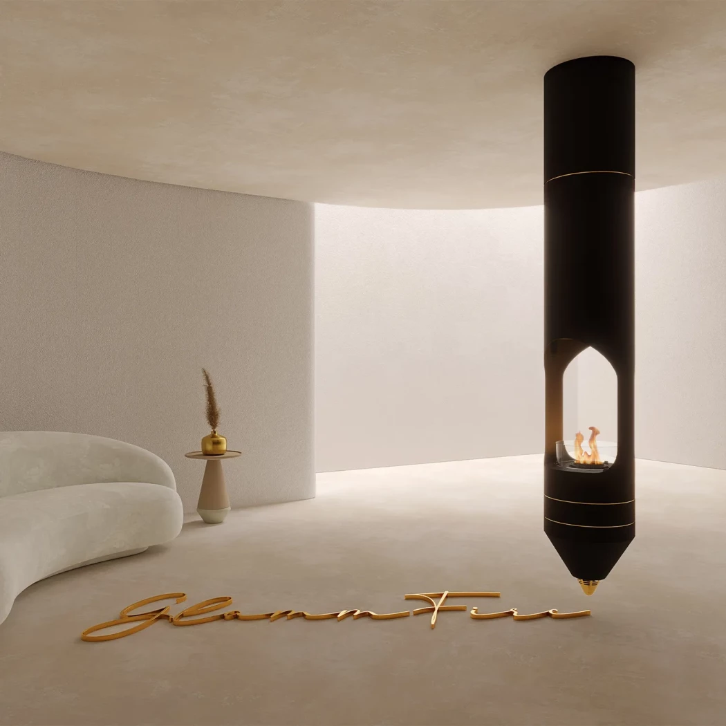 Signature - Schwarz | GlammFire | Ethanol Hängekamin | Schwarz