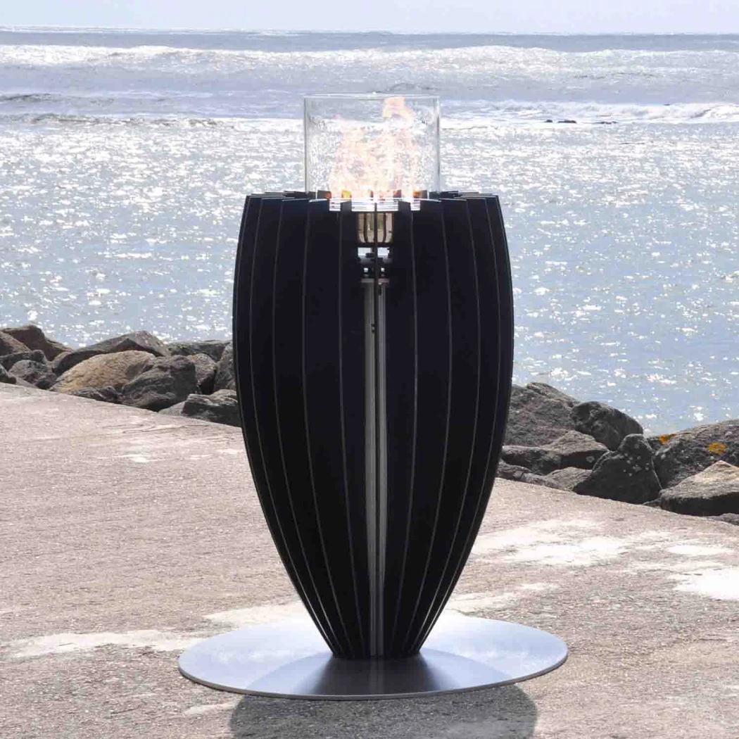 Tuli – Schwarz | GlammFire | Freistehender Ethanol Kamin | Schwarz