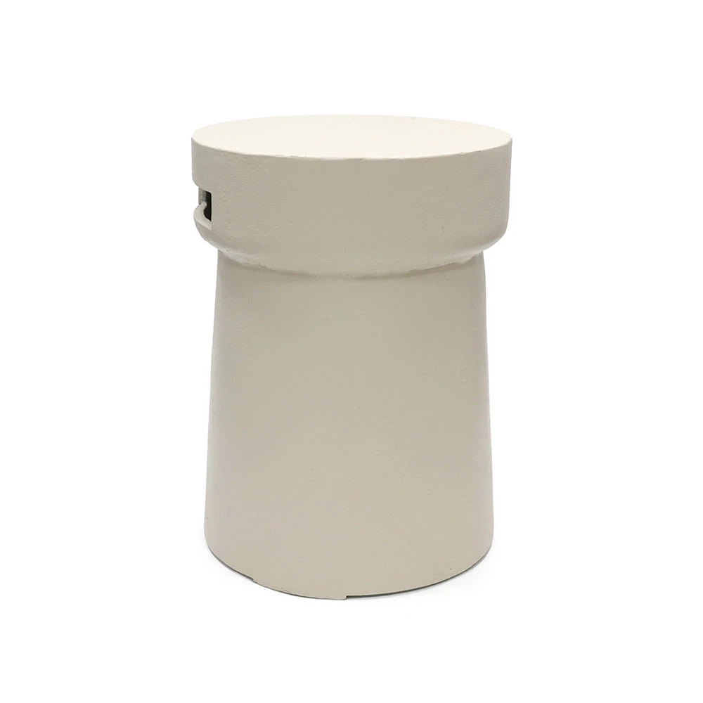 Enclosure Korken Austern Beige Gasflaschenabdeckung von Happy Cocooning – Verbundstoff 41cm Outdoor-Gastanklagerung