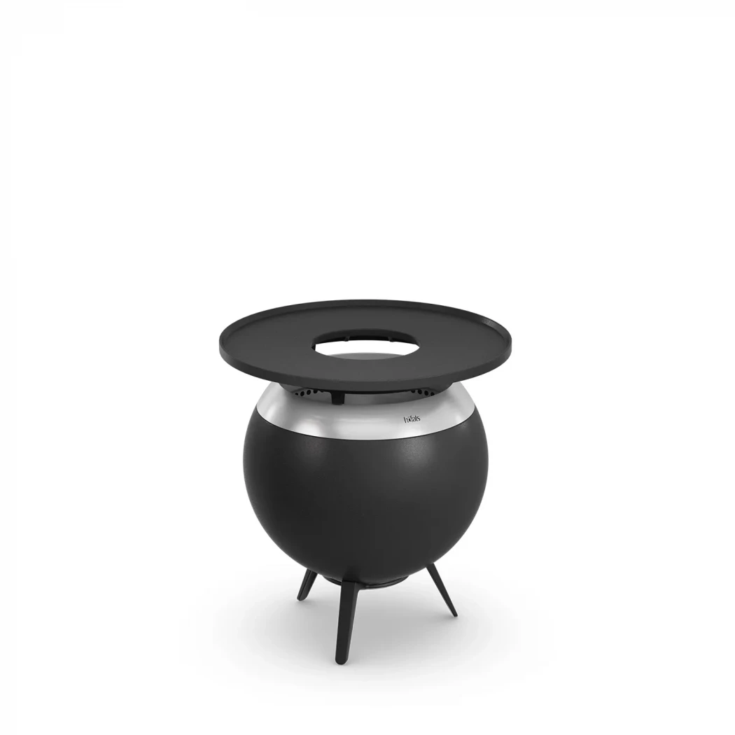 Höfats Moon 45 Plancha Grillplatte – Emailliertes Gusseisen – Optimale Hitzespeicherung – Antihaftbeschichtung für fettarmes Grillen und Kochen