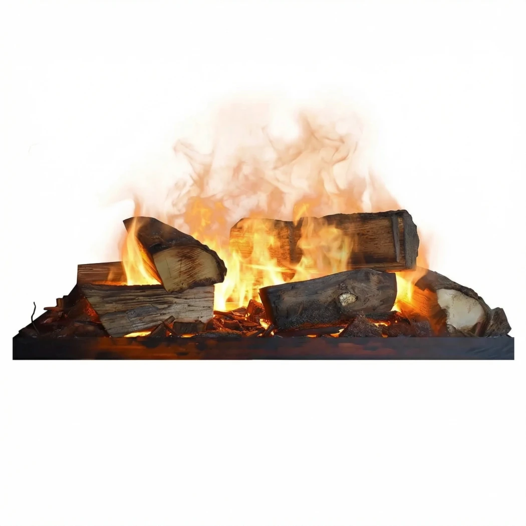 Dekorationsset aus echtem Holz – 58 cm für Cassette 400/600 | Glow Fire | Opti-myst Fireplace Accessories |