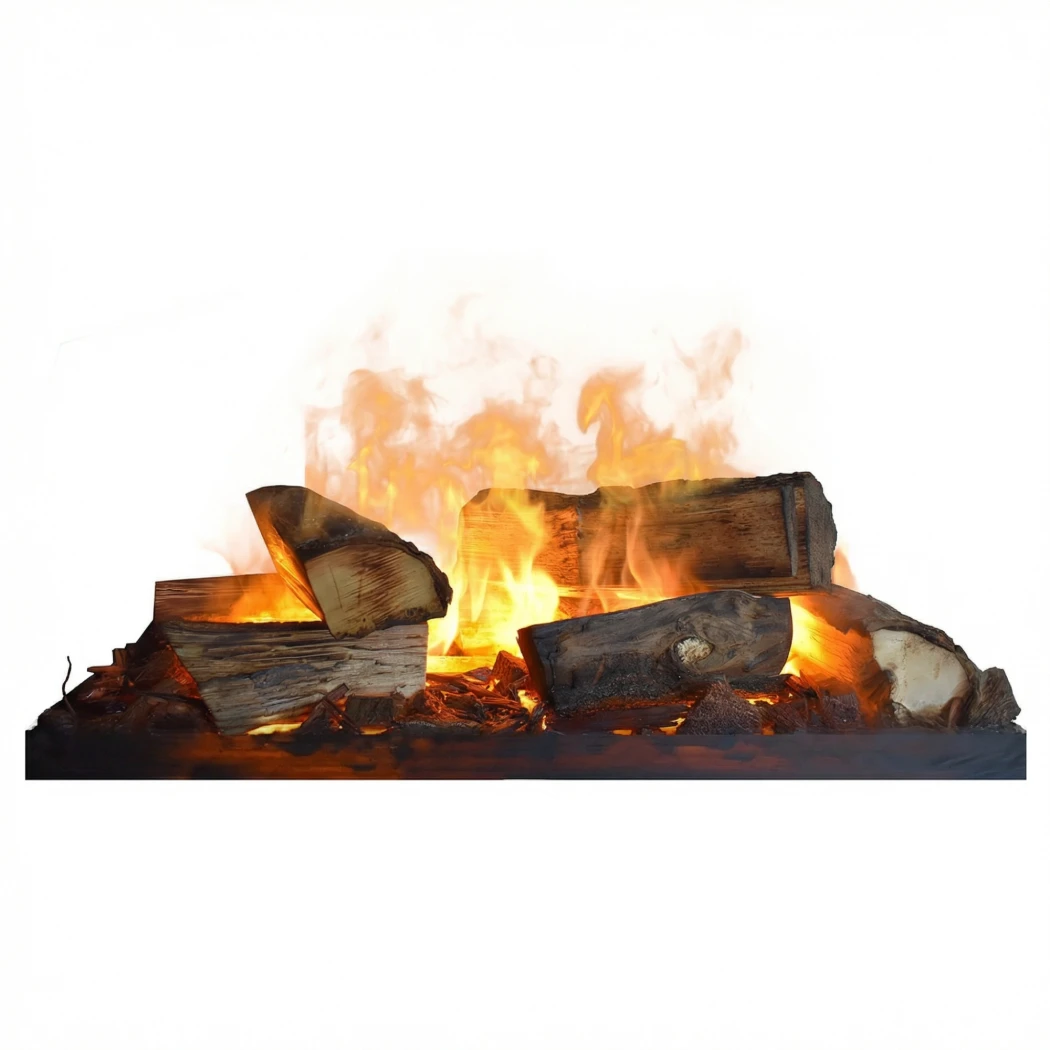 Dekorationsset aus echtem Holz – 41 cm für Cassette 400/600 | Glow Fire | Opti-myst Fireplace Accessories |