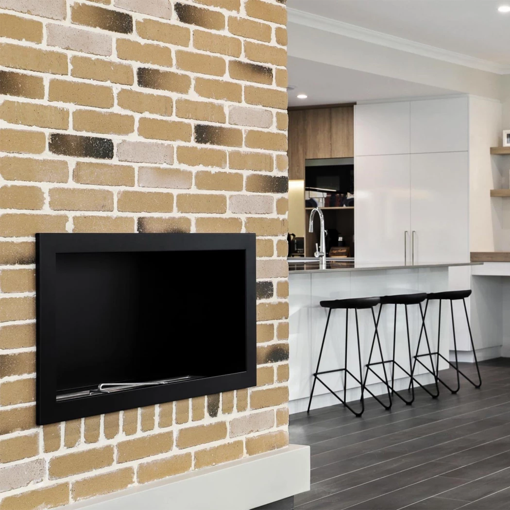 Icon Fires Slimline SFB1350 Schwarz | Icon Fires | Ethanol Einbaukamin mit Frontöffnung | Schwarz