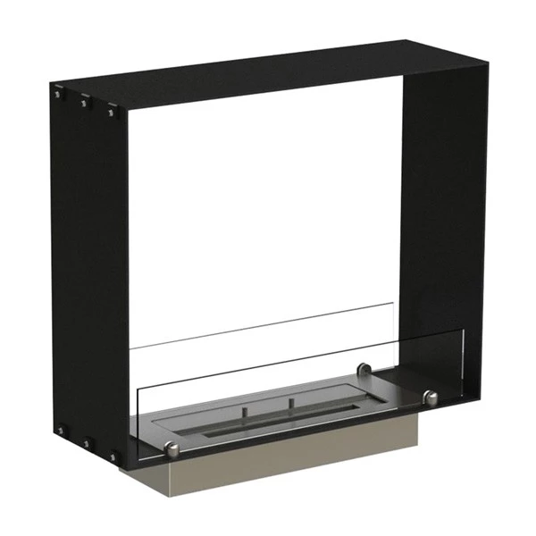 Foco Two 600 Slim - Tunnel-Einbau-Biokamin - 20 cm Tiefe - bis zu 7,5 Stunden Brenndauer