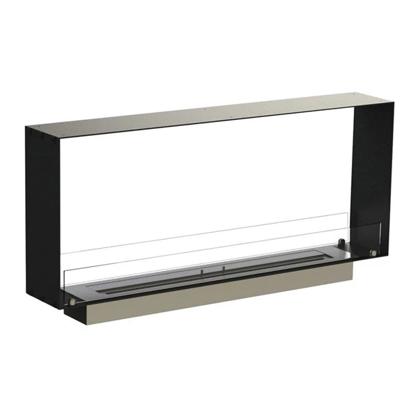Foco Two 1200 Slim - Bio-Tunnelkamin mit 20 cm Tiefe - Für den Einbau in schmale Wände und Trennwände
