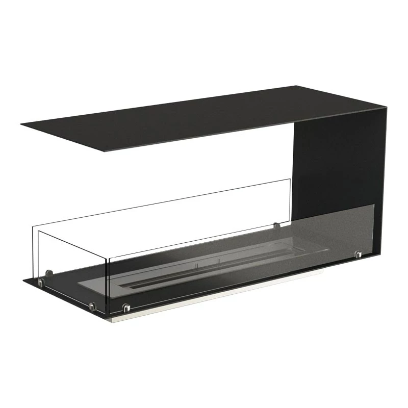 Foco Room Divider 1000 - Raumteiler Bioethanol Kamin zum Einbau - Beeindruckende Optik - Sicheres Flammenerlebnis