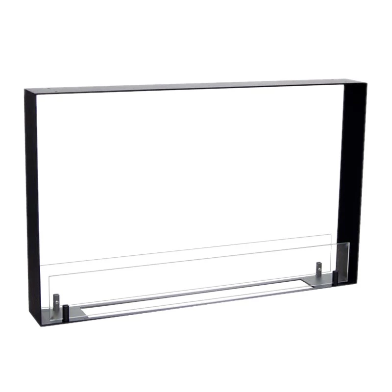 Foco Two 800 Ultra Slim Einbau-Biokamin - 2-seitiger Kamin - 10 cm Tiefe - Bis zu 7 Stunden Flamme mit einer Füllung