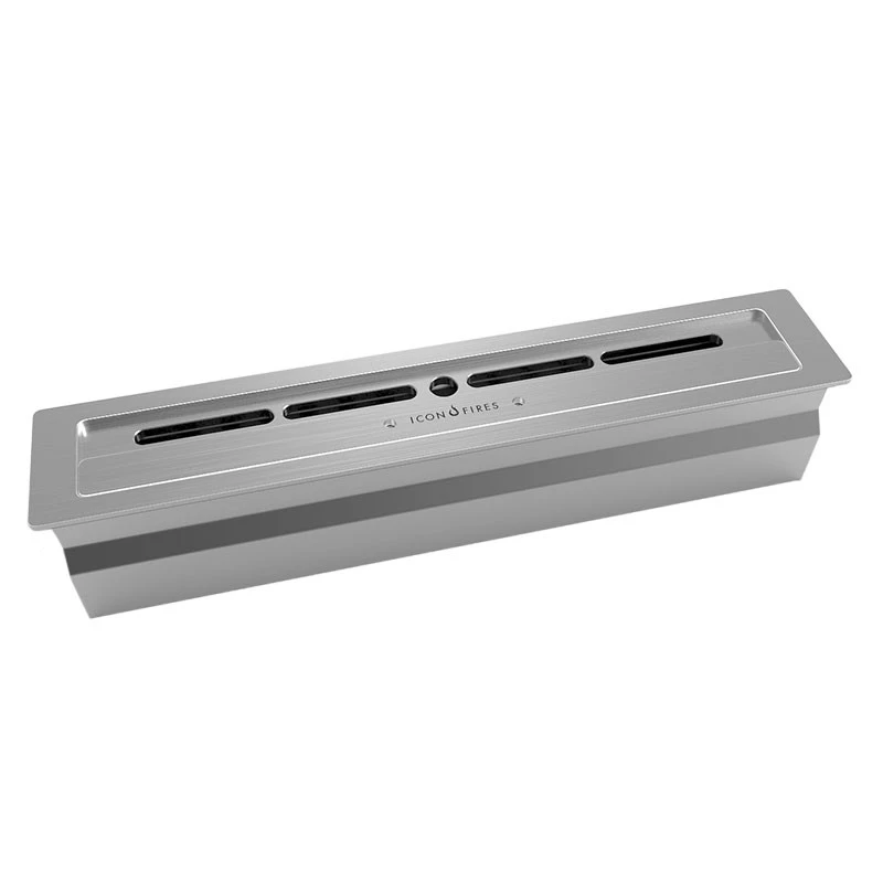 Icon Slimline 500 Brenner | Icon Fires | Manueller Bioethanol Brenner | Rostfreier Stahl