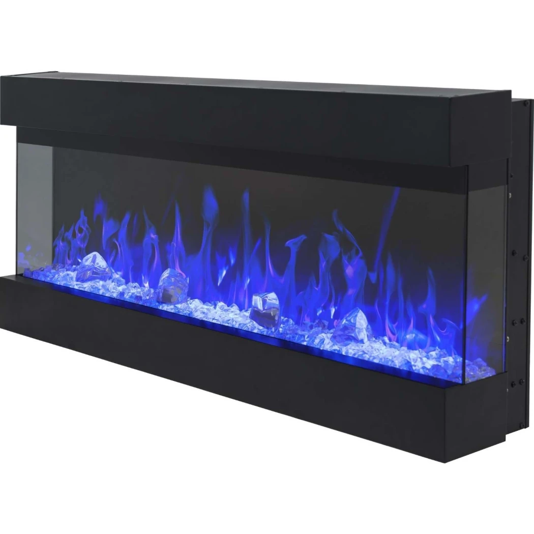 Imperial Dreiseitiger Wandmontierter Elektrischer Kamin 72" (183 cm) | | 3-sided electric fireplace , Elektro Wandkamin | Schwarz