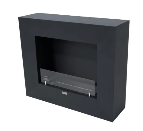 MILANO Bioethanol-Kamin – Schiefer Schwarz | Elementi Fires | Freistehender Ethanol Kamin | Schwarz