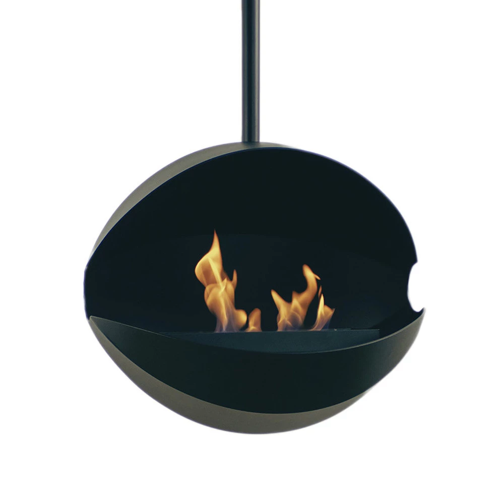Eclipse-Kamin | Nordlys Denmark | Ethanol Hängekamin | Schwarz