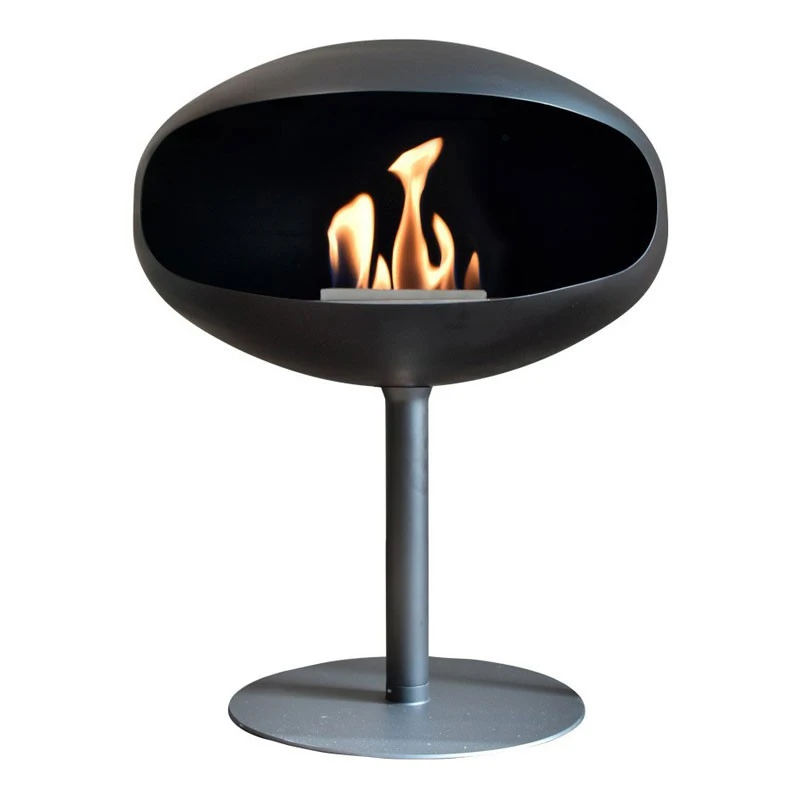 Cocoon Pedestal - Schwarz Pedestal | Cocoon Fires | Freistehender Ethanol Kamin | Schwarz