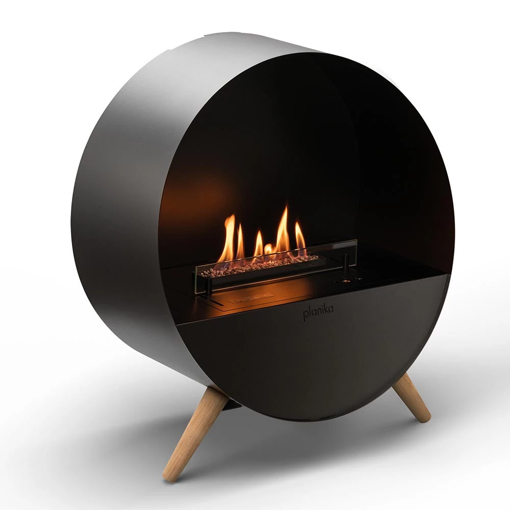 Bubble Stand-Kamin | Planika Fires | Freistehender Ethanol Kamin | Schwarz