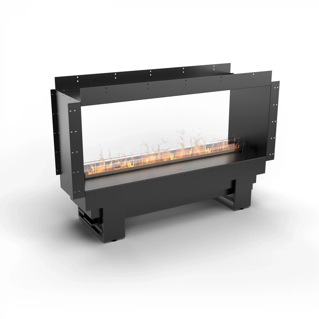 Cool Flame 1000 Tunnel | Planika Fires | Wasserdampf Tunnel Einbaukamin | Schwarz