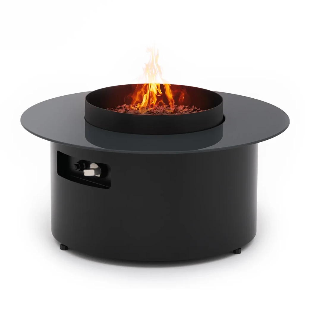 Dot Freistehender Gaskamin Outdoor | Planika Fires | Freistehender Gas Kamin für den Außenbereich | Preto Mate