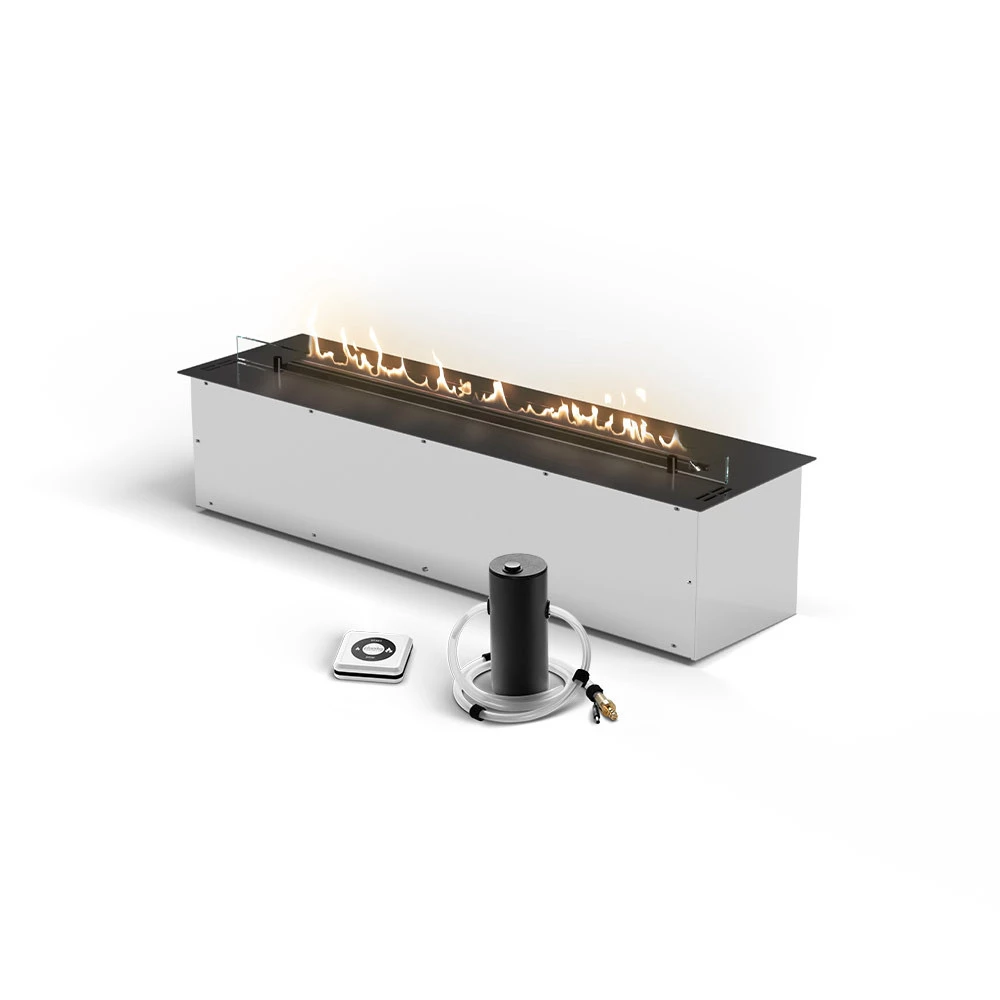 Planika FLA3 Automatischer Bioethanol-Brenner von Planika Fires | Eingebauter Biokamin mit Fernbedienung | Verschiedene Größen erhältlich