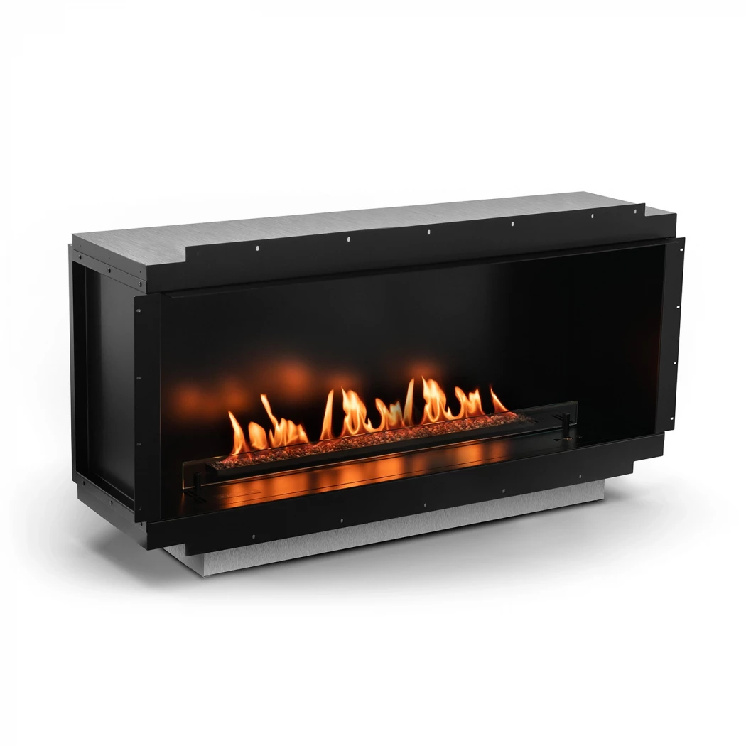 Neo 1000 Fireplace - Automatic Ethanol Einbaukamin | | 3-seitiger Ethanol Einbaukamin , Ethanol Tunnel Einbaukamin , Ethanol Einbaukamin mit 