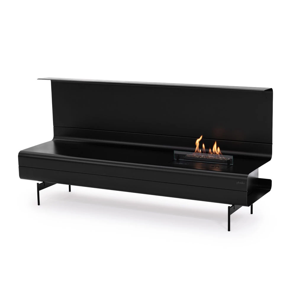 Planika Piano | Planika Fires | Automatischer freistehender Biokamin | Schwarz