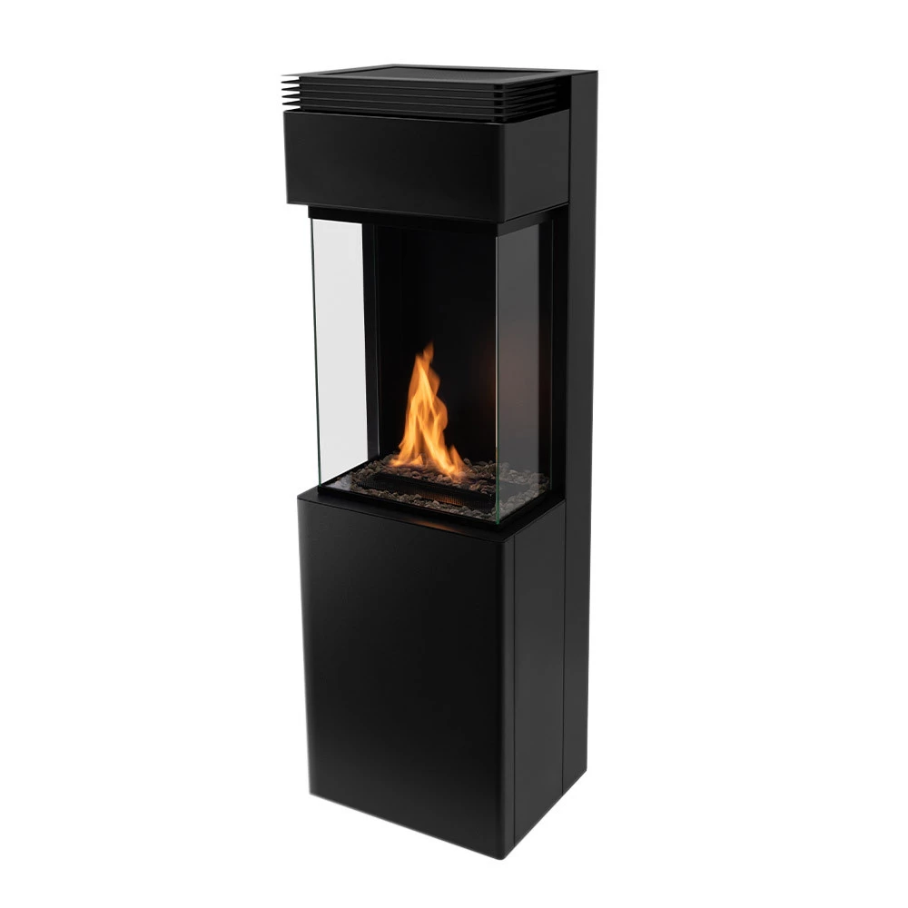 Planika Polaris | Planika Fires | Automatischer freistehender Biokamin | Schwarz