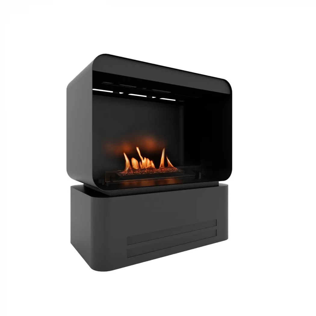 Retro 500 | Planika Fires | Freistehender Ethanol Kamin | Schwarz