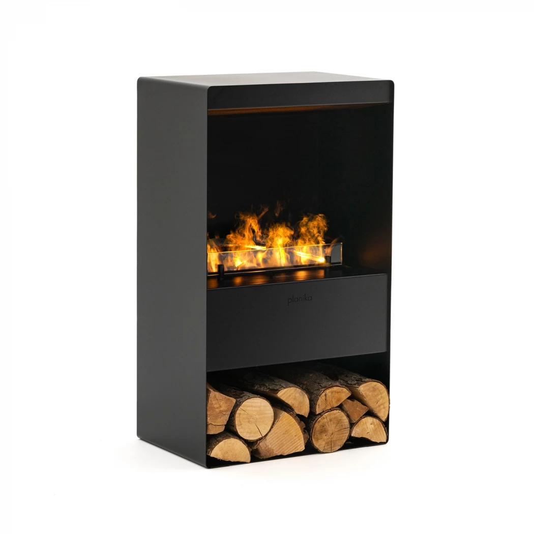 Steamy Wasserdampf Kamin | Planika Fires | Freistehender Wasserdampf Kamin | Schwarz
