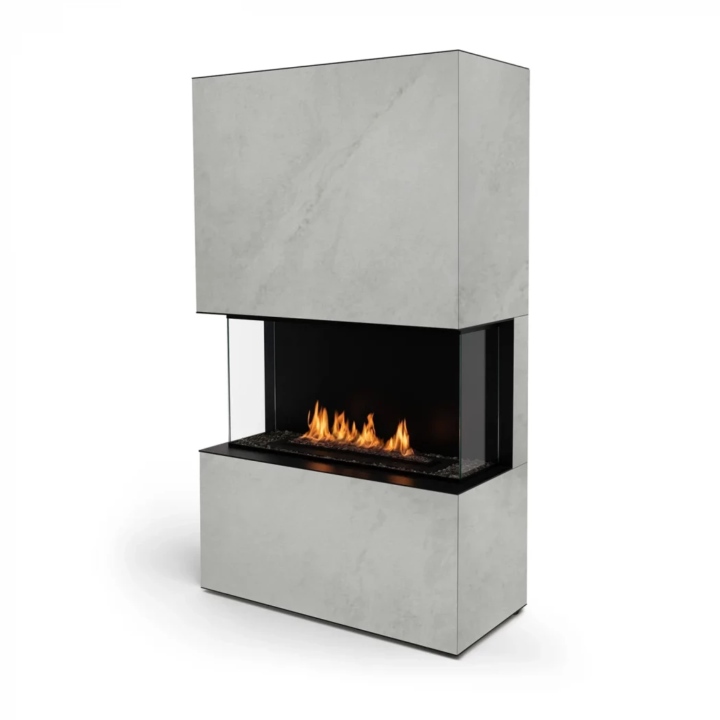 Planika Stone Kreta | Planika Fires | Freistehender Ethanol Kamin | Grau