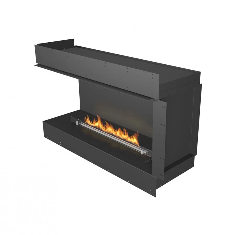 Prime Fire 990+ Forma Left Corner | Planika Fires | | Schwarz