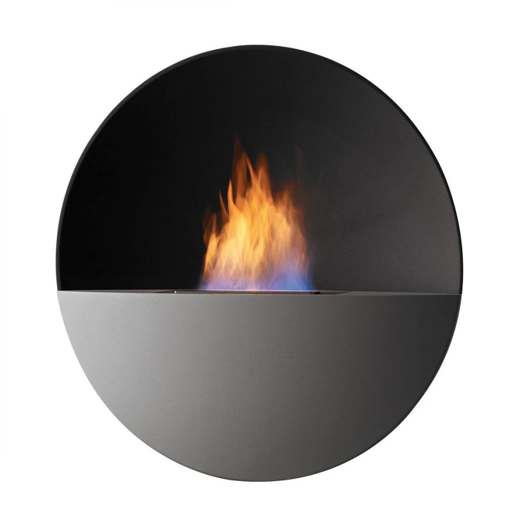 Safretti Prometheus RB - Grau | Safretti | Bioethanol Wandkamin | Grau , Schwarz
