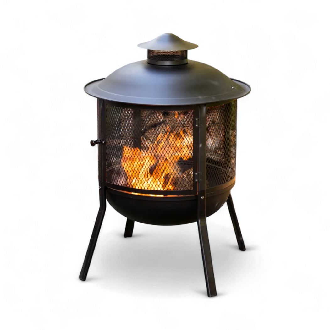Kansas Feuerkorb Red Fire  | Bioethanol-kamin-shop.de | Outdoor Feuerkorb