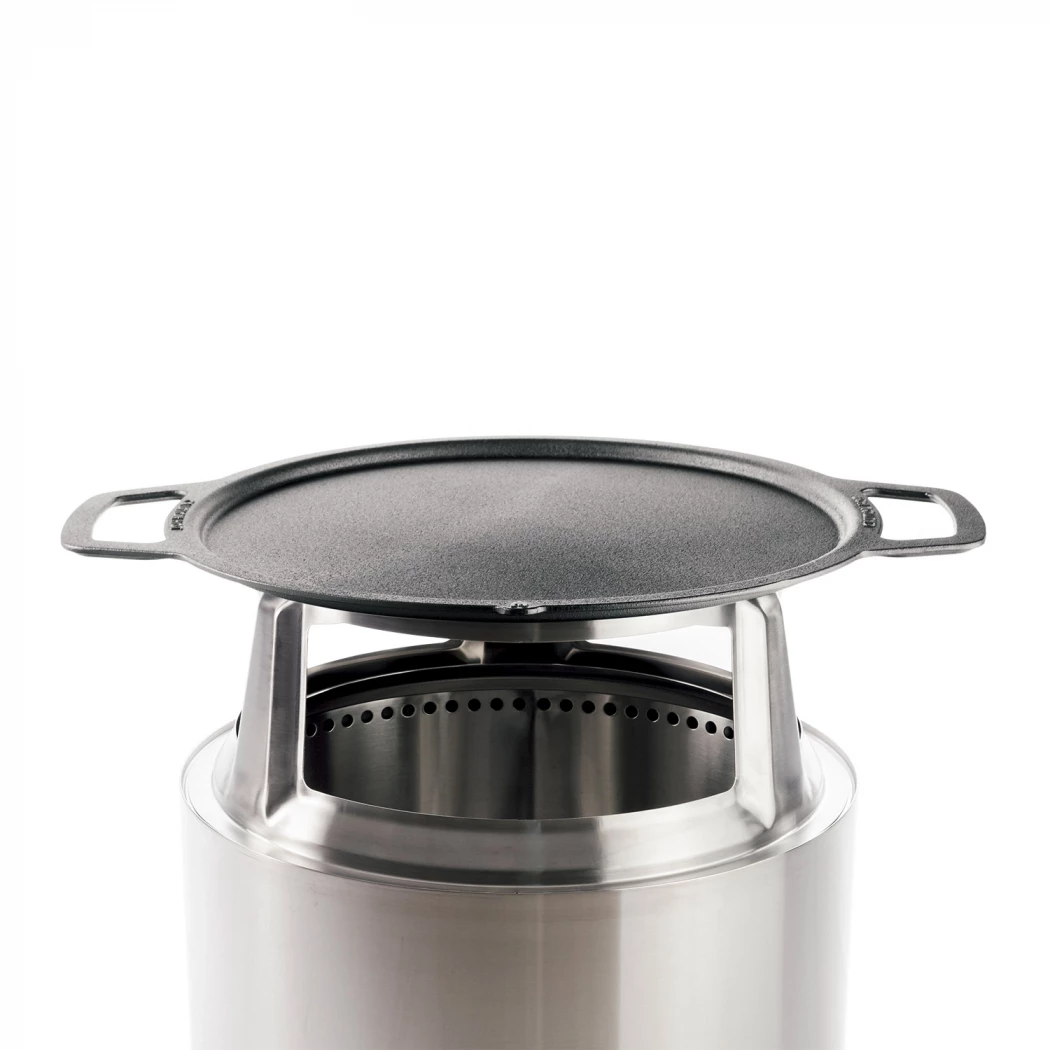 Bonfire Planchaplatte + HUB | Solo Stove | Zubehör zum Kochen über dem Feuer | Rostfreier Stahl , Schwarz