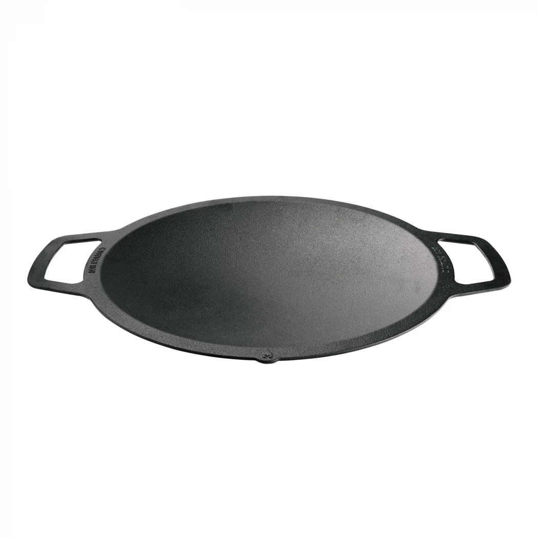 Gusseisen Wokplatte - groß | Solo Stove | Zubehör zum Kochen über dem Feuer | Schwarz