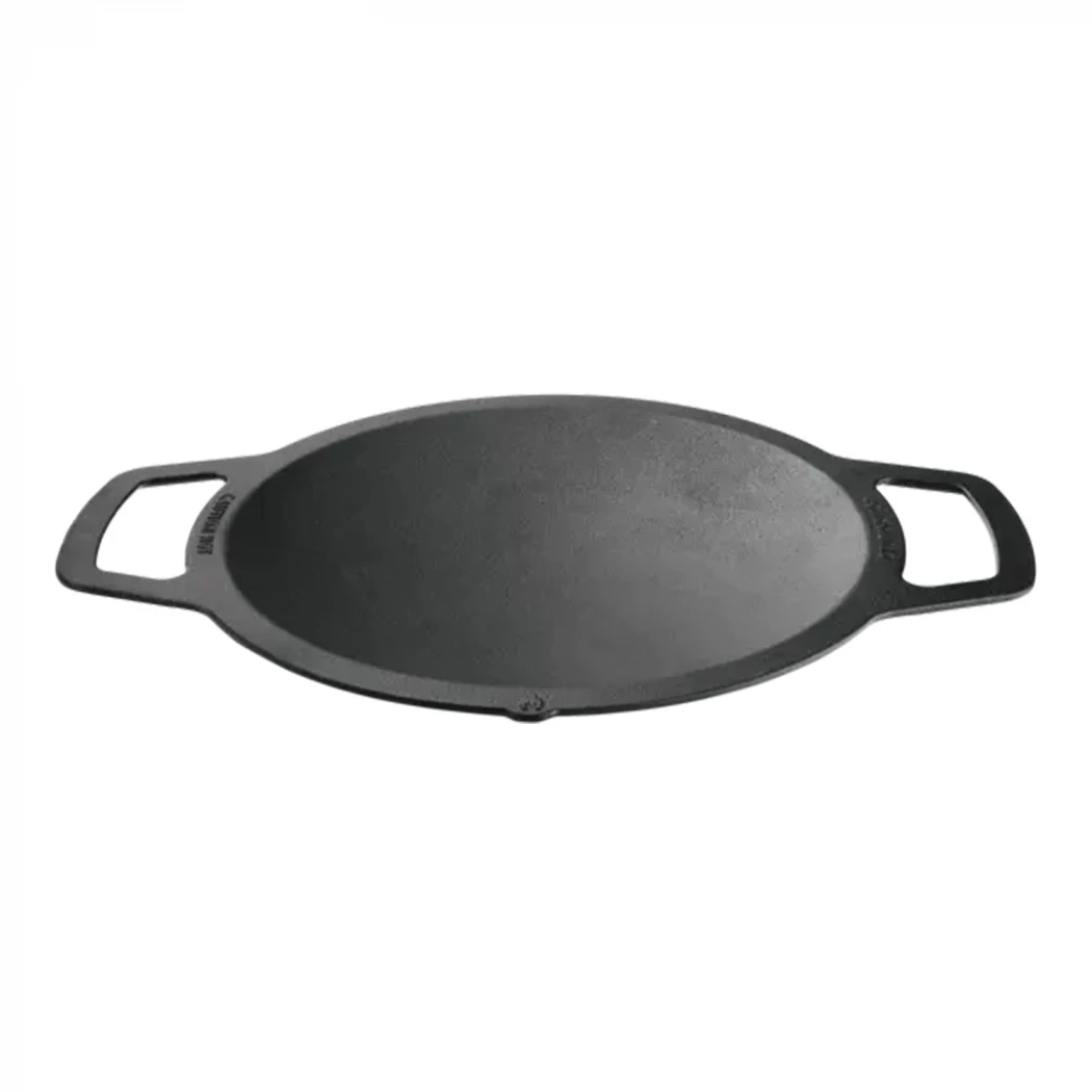 Gusseisen Wokplatte - klein | Solo Stove | Zubehör zum Kochen über dem Feuer | Schwarz