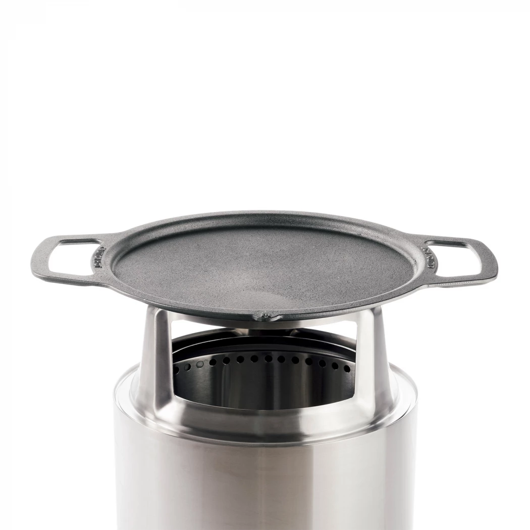 Ranger Planchaplatte + HUB | Solo Stove | Zubehör zum Kochen über dem Feuer | Rostfreier Stahl , Schwarz