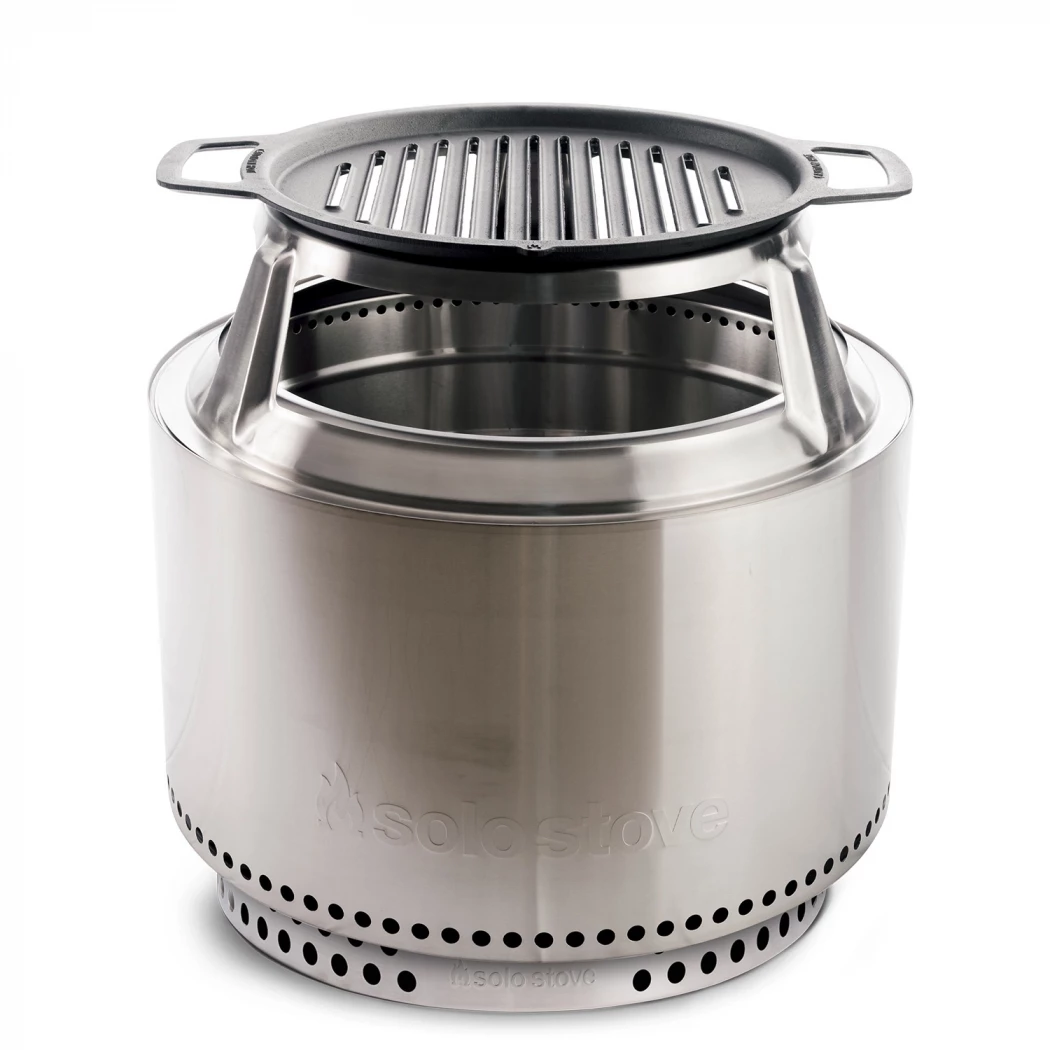 Yukon 27” Grillplatte + HUB | Solo Stove | Zubehör zum Kochen über dem Feuer | Rostfreier Stahl , Schwarz