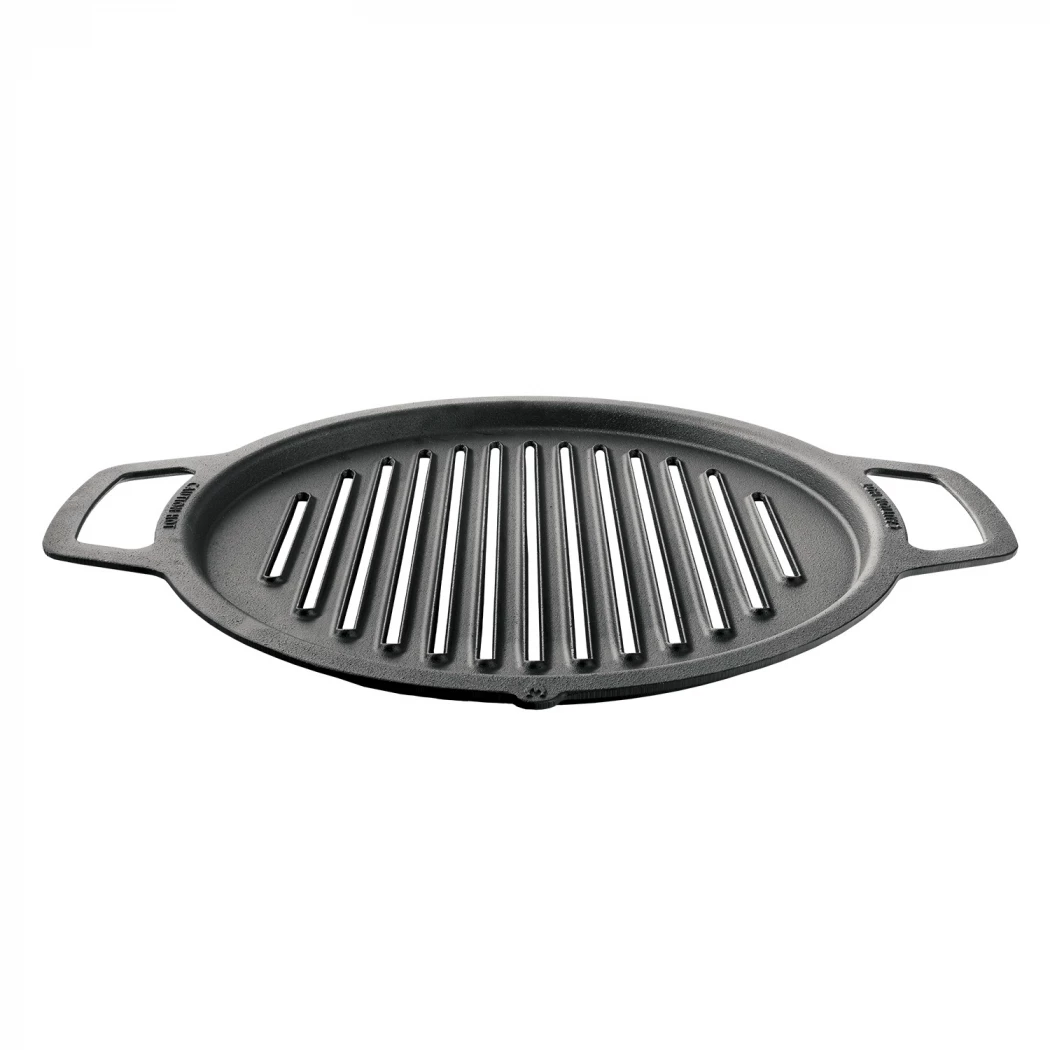 Gusseisen Grillplatte - groß | Solo Stove | Zubehör zum Kochen über dem Feuer | Schwarz