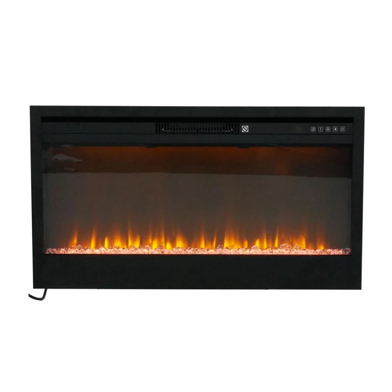 Elektrischer Supreme Wandkamin 800 | | Elektro Kamineinsatz Frontöffnung | Schwarz