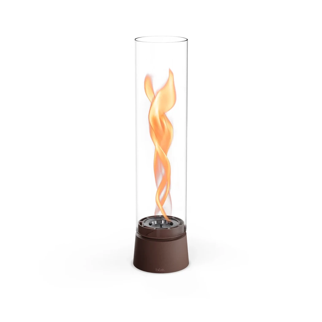 Höfats SPIN Air 1200 Oxyde Red - Rot-Brauner Bioethanol-Tischkamin – Rotierende Flamme und Elegantes Design, Perfekt für Große Räume