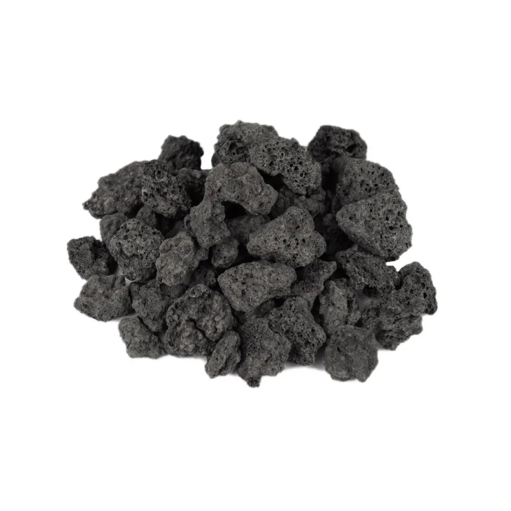 Schwarze Lavasteine ​​für Sunwood Marino | Sunwood | Decoration for gas fireplace |