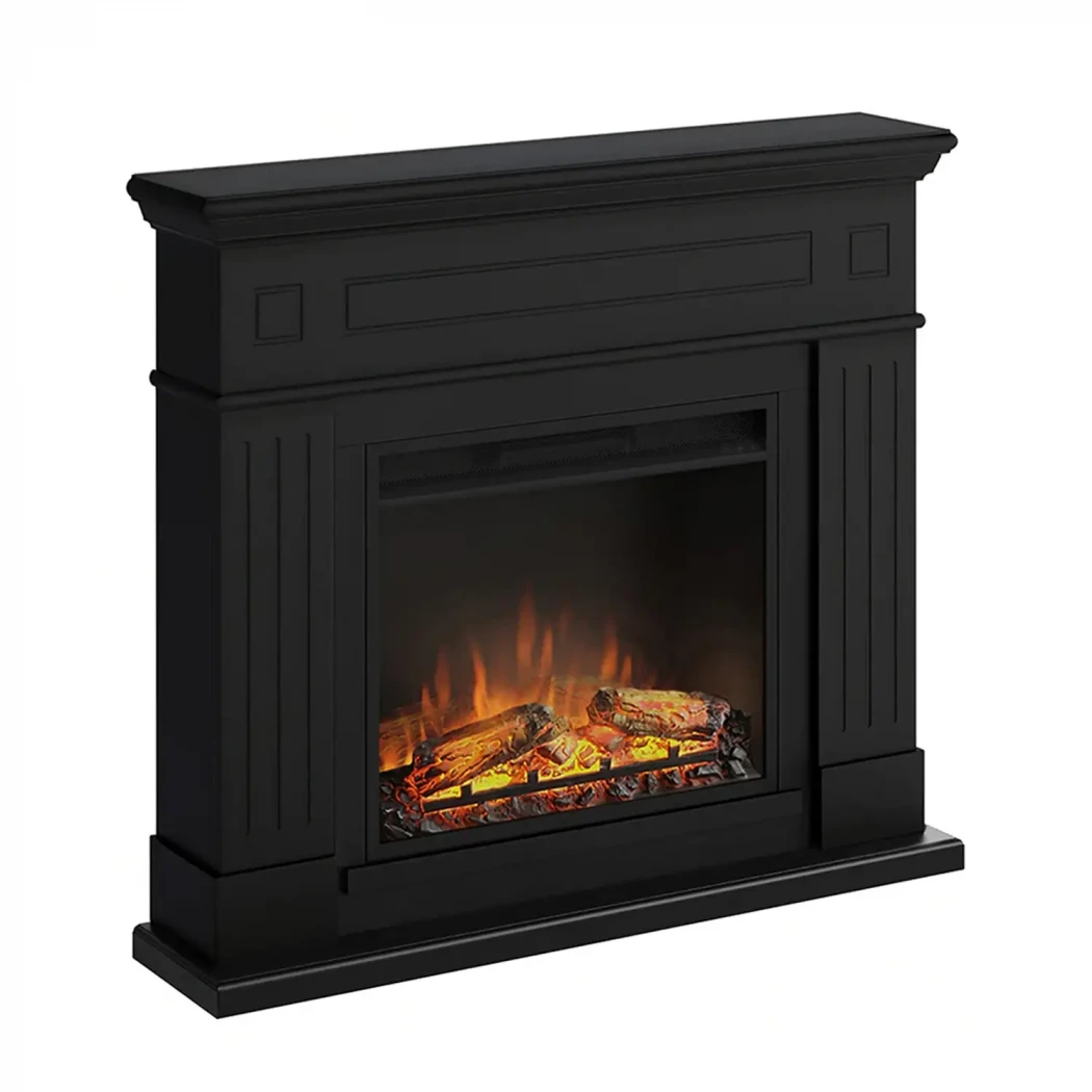 Larsen Elektro Kamin - Schwarz Tagu  | Bioethanol-kamin-shop.de | Freistehender Elektrokamin