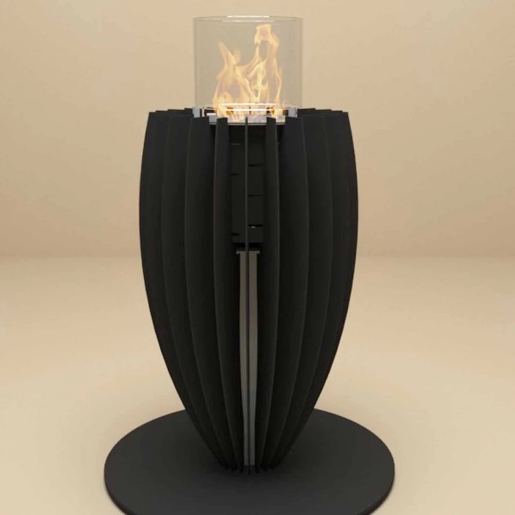 Tuli Gasheizer – Schwarz | GlammFire | Outdoor Feuerschale | Schwarz