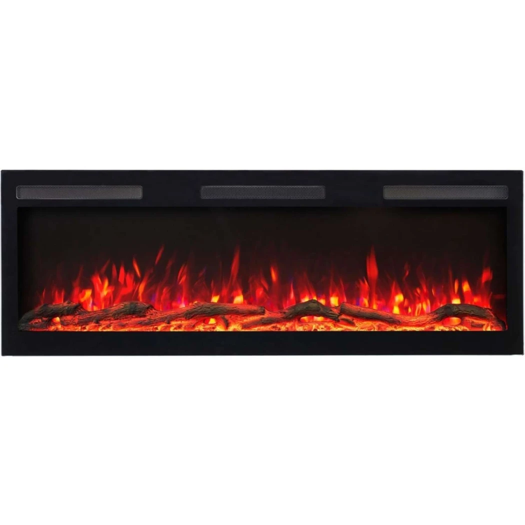 Majestic PRO Wandmontierter Elektrischer Kamin 42" (107 cm) | Aflamo | Elektro Wandkamin | Schwarz