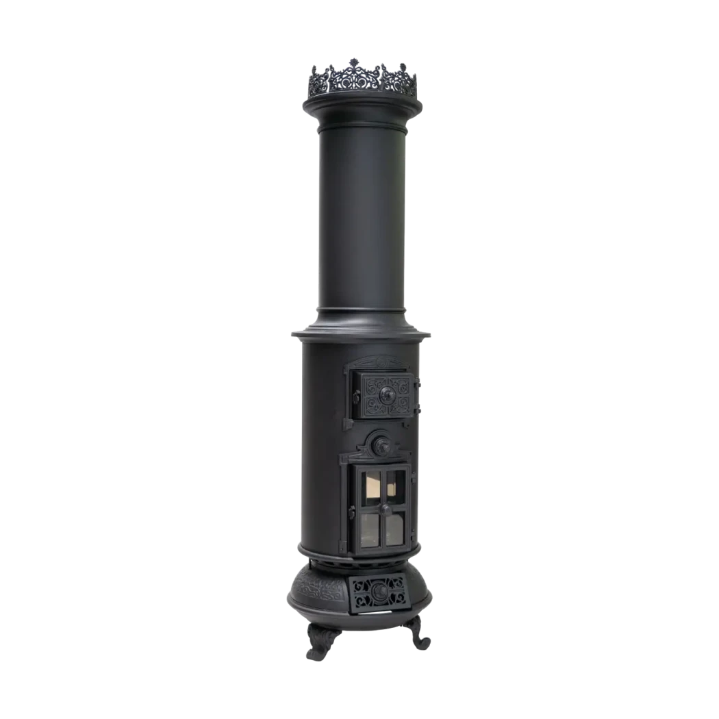 Westbo of Sweden Classic - Schwarzer freistehender Bioethanol-Kamin im klassischen Stil - 2,3 kW Heizleistung und 5 Stunden Brenndauer