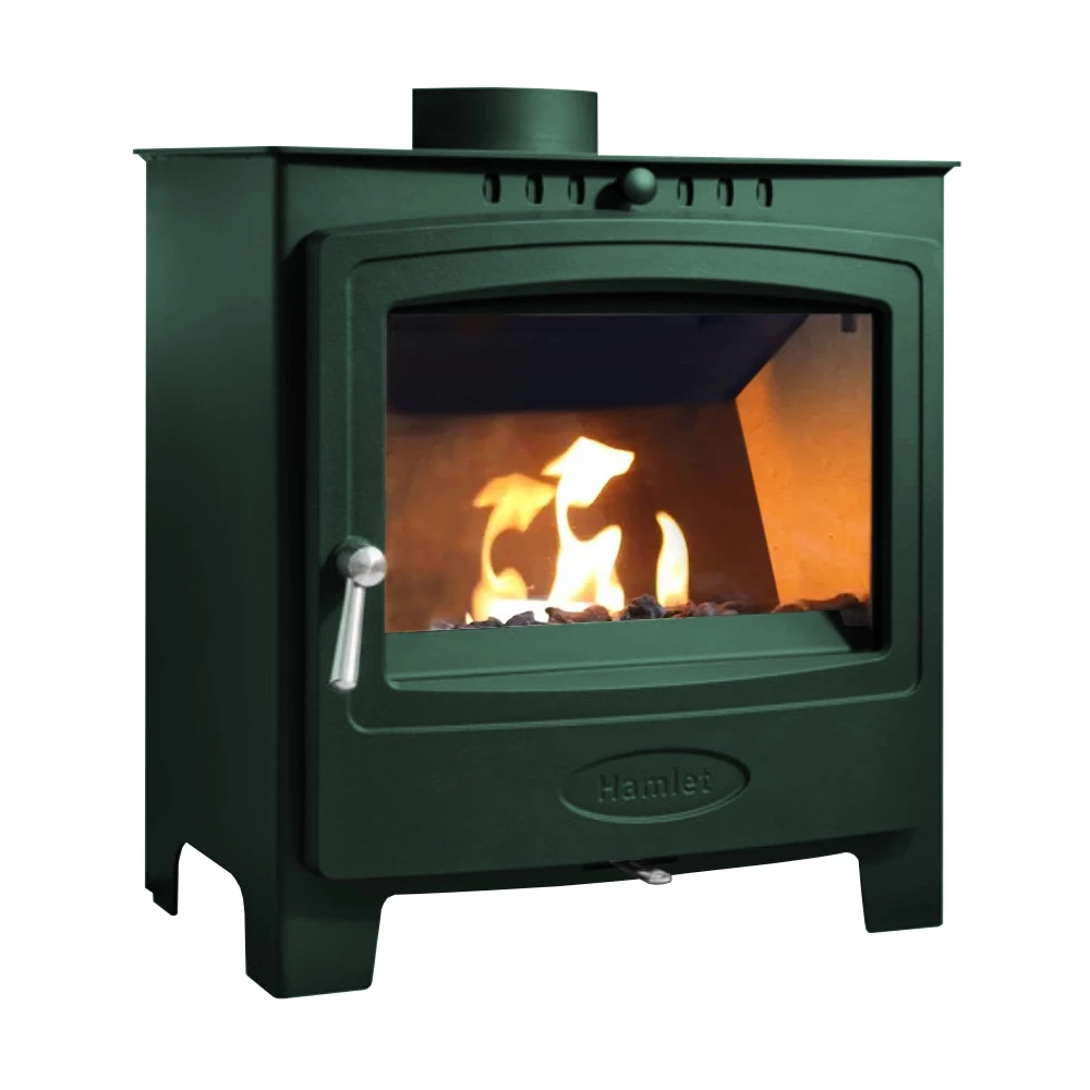 Hamlet Solution 5 Widescreen Pine Grün | Arada | Freistehender Ethanol Kamin | Grün