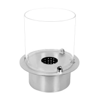 Biokamin f&uuml;r den Au&szlig;enbereich. Perfekt um in den Tisch zu bauen