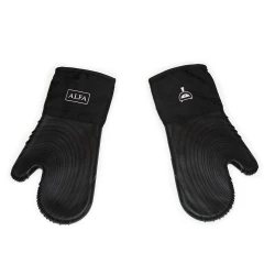 Pizzaofenhandschuhe aus Silikon - Schwarz