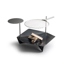 Höfats TRIPLE Grillrost 45 – Verstellbarer Grillrost für TRIPLE Feuerkorb