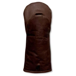 Grillhandschuh aus dunkelbraunem Leder - 1 Stück