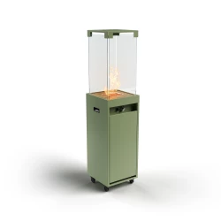 Faro Outdoor-Gaskamin in der Farbe Pale Green