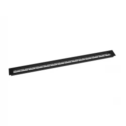 Lüftungsgitter Schwarz - 80x6,5 cm - 210 cm²